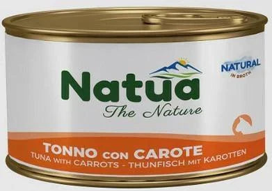 Cibo Umido Per Gatti NATUA CAT IN BRODO TONNO/CAROTE GR 85