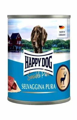mangime umido per cani HAPPYDOG SELVAGGINA GR 400