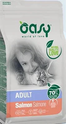 MANGIME SECCO PER GATTI OASY CAT SALMONE GR 300