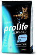 MANGIME SECCO PER GATTI PROLIFE CAT STERILIZED PESCE BIANCO/PATATE KG 1,5
